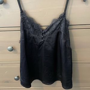 Black lace cami